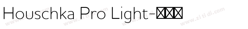 Houschka Pro Light字体转换